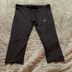 Nike black workout capris. Size M
